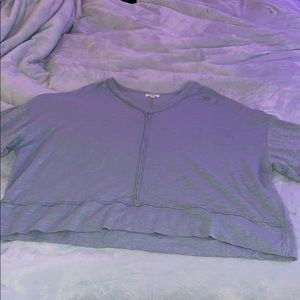 Oversized blue shirt